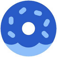 Donut Icon from Plump Flat Set