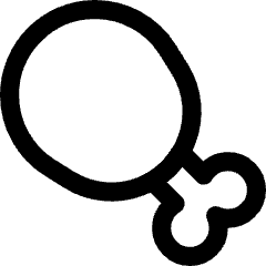 Drum Stick Icon from Core Line Set