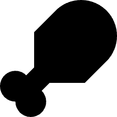 Drum Stick Icon from Sharp Solid Set
