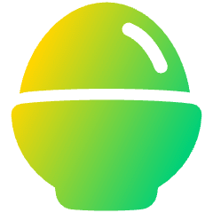 Egg Icon from Plump Gradient Set
