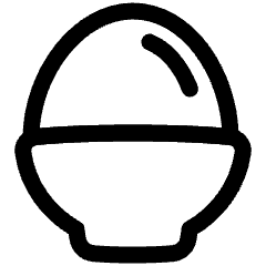 Egg Icon from Plump Line Set