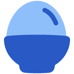 Egg Icon from Plump Flat Set