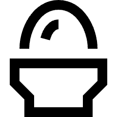 Egg Icon from Sharp Line Set