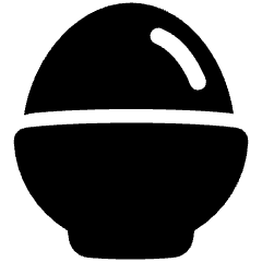 Egg Icon from Plump Solid Set