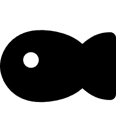 Fish Icon from Micro Solid Set