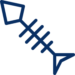 Fish Bone Icon from Cyber Line Set