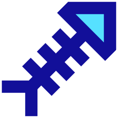 Fish Bones Waste Icon from Sharp Pop Set