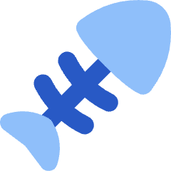 Fish Bones Waste Icon from Flex Flat Set