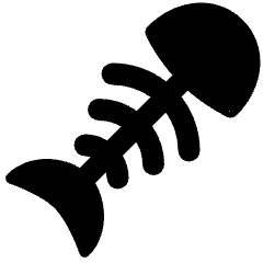 Fish Bones Waste Icon from Plump Solid Set