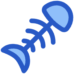 Fish Bones Waste Icon from Plump Duo Set