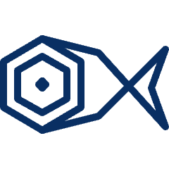 Fish Cut Icon from Cyber Line Set