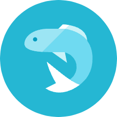 Fish Icon from Kameleon Colors Set