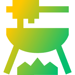 Fondue Icon from Sharp Gradient Set
