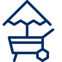 Food Cart Mobile Icon from Cyber Line Set