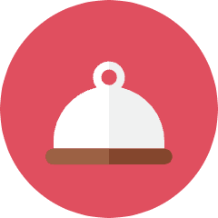 Food Dome Icon from Kameleon Colors Set
