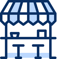 Food Stand Icon from Cyber Duotone Set