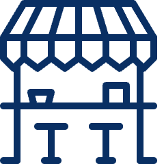 Food Stand Icon from Cyber Line Set