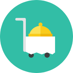 Food Trolley Icon from Kameleon Colors Set
