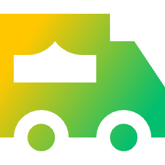 Food Truck Event Fair Icon from Sharp Gradient Set