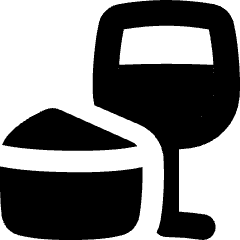 Food Wine Icon from Flex Solid Set