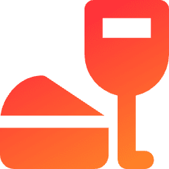 Food Wine Icon from Core Gradient Set
