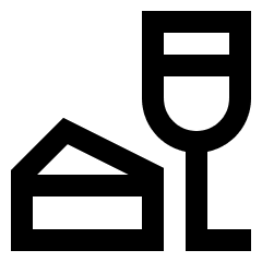 Food Wine Icon from Sharp Line Set