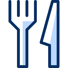 Fork Knife Icon from Cyber Duotone Set