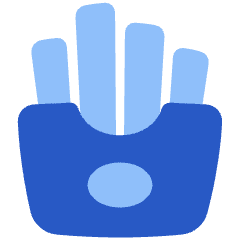 French Fries Icon from Plump Flat Set