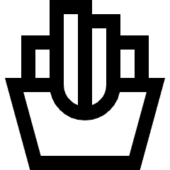 French Fries Icon from Sharp Line Set