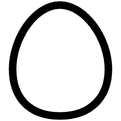 Fresh Egg Icon from Plump Line Set