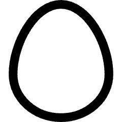 Fresh Egg Icon from Core Line Set