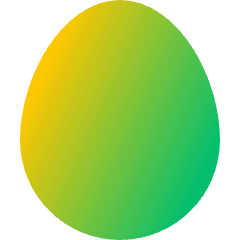 Fresh Egg Icon from Sharp Gradient Set