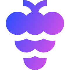 Grape Icon from Sharp Gradient Set