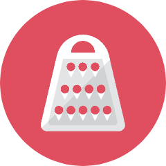 Grater Icon from Kameleon Colors Set