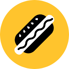 Hot Dog Icon from Kameleon Pop Set