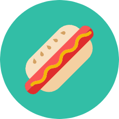 Hot Dog Icon from Kameleon Colors Set