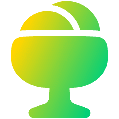 Ice Cream 4 Icon from Plump Gradient Set