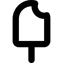 Ice Cream Icon from Micro Line Set