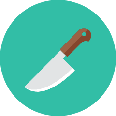 Knife Icon from Kameleon Colors Set