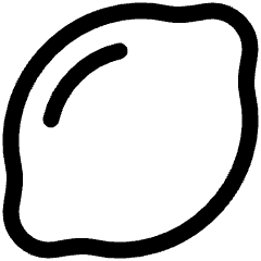 Lemon Fruit Seasoning Icon from Plump Line Set