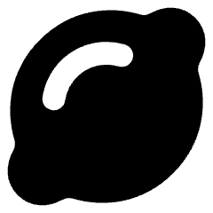 Lemon Fruit Seasoning Icon from Core Solid Set