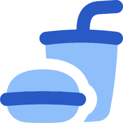 Lunch Set Fastfood Icon from Flex Flat Set
