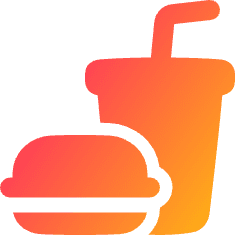 Lunch Set Fastfood Icon from Plump Gradient Set