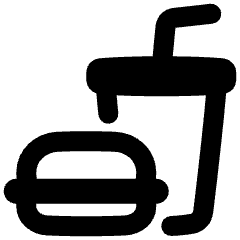 Lunch Set Fastfood Icon from Plump Remix Set