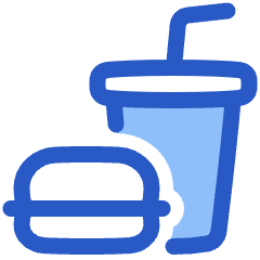 Lunch Set Fastfood Icon from Plump Duo Set