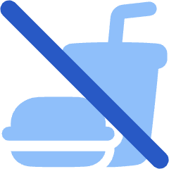 No Food Icon from Plump Flat Set