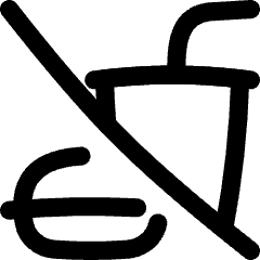 No Food Icon from Flex Line Set