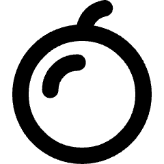 Nutrition Fruit Orange Icon from Micro Line Set