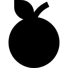 Nutrition Fruit Orange Icon from Sharp Solid Set