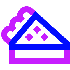 Pie Slice Icon from Sharp Neon Set